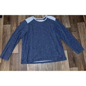 TOMMY BAHAMA Men Size XXL Heather Gray Crew Neck Pullover Sweater Sweatshirt